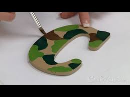 How To Paint Camo On Wood Letters