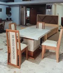 Glass Dining Table Set 4 Seater