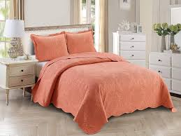 size elegant embossed bedspread set