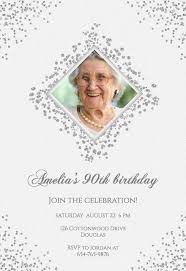 Thoughtful 90th birthday gift ideas for mom or grandma. 90th Birthday Invitation Templates Free Greetings Island