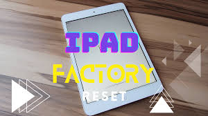 factory reset ipad without apple id a