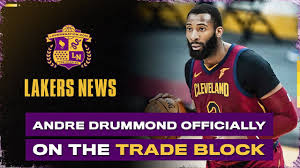 The detroit pistons are sending drummond to the cleveland cavaliers, a free press source. Andre Drummond On The Trade Block Here S What It Means For The Lakers Youtube