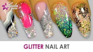 glitter nail art glitter designs with