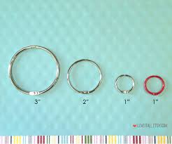 Snap Ring Mini Washi Tape Ring 3 Inch Book Binder O Rings Bobbin