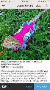 Bearded dragon owners will love this design very much. Bearded Dragon Clothes On Poshmark Poshmark