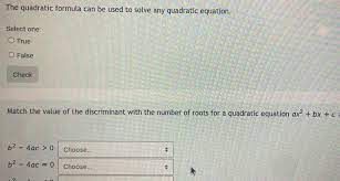 Answered The Quadratic Formula Can Be