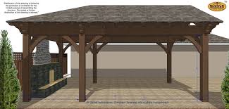 16 X 24 Hipped Roof Diy Pavilion Kit