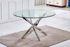 Stainless Steel Dining Table Silver