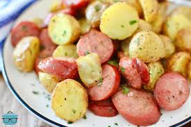 air fryer potatoes and sausage video