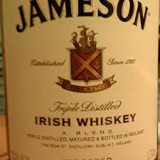 jameson irish whiskey and nutrition facts