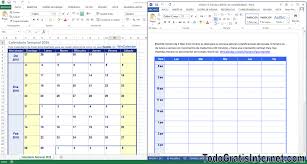 Calendarios Gratis En Formato Excel Word Y Pdf Todogratisinternet