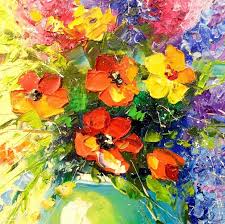 A Bouquet Of Bright Colors Painting By