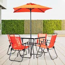 Metal Square Outdoor Patio Table Set