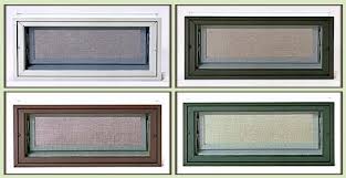 glass block window with dryer vent