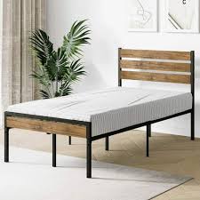 Full Twin Queen Metal Slat Platform Bed