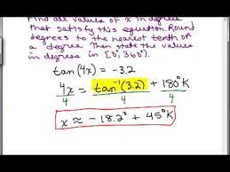 solve trig equations 16 with calculator