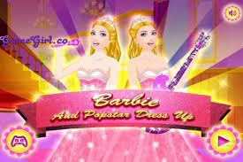 barbie and popstar dress up make up