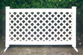 Use for porch skirting, privacy, and window treatments. Free Standing Fence Google Search Fence Panels Temporary Fence Lattice Fence