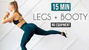 15 min leg booty thigh workout no
