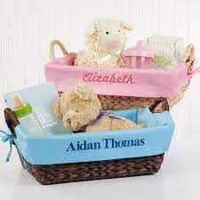 personalized wicker baby baskets