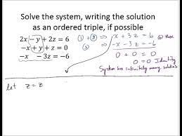 Solve 3x3 System With Elimination