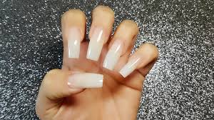 long natural nails fibergl