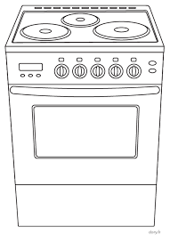 Today we will be coloring this cute stove below, grab your coloring pencils, and let's add some colors and have a blast. Coloriage Gratuit A Imprimer Une Cuisiniere Electrique Quiet Book Patterns Quiet Book Templates Art Drawings For Kids