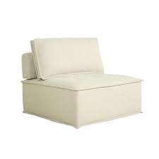 Ivory Polyester Sectional Sofa