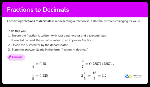 fraction to decimal elementary math