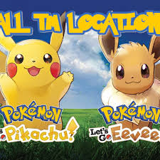 go pikachu and eevee tm location guide