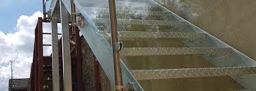 Metal And Glass External Staircase