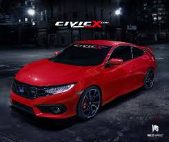 2016 civic si coupe accurately rendered