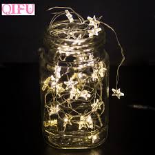 Qifu Led Star Copper Wire String Lights Led String Fairy Lights Wedding Birthday Decoration Battery Operated Twinkle Lights Personalized Party Favors