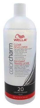 wella color charm clear 20 volume 32 oz