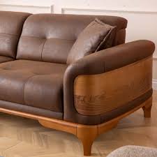 wood sofa set 3 3 1 1 showdeko