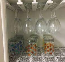 Diy Wine Glass Storage For Your Cabinet