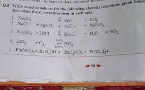 Chemical Reactions Chemistry