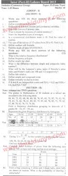 Past Papers      Lahore Board ICom Part   Principles of Accounting Group    Essay Urdu Type ilmkidunya