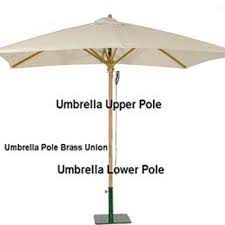 Replacement Teak Umbrella Upper Pole