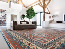 old handmade tribal rug