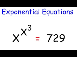 Exponential Equations With Powers Of X