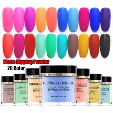 Hot Sale 20 Colors Women Beauty Fashion Nail Dipping Powder Nail Art Decor Natural Dry Matte Color
