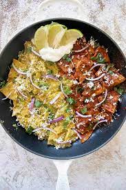 chilaquiles verdes or rojos the