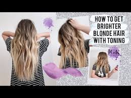 How To Get Brighter Blonde Hair With Toning From Igk Youtube