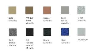 Krylon Metallic Spray Paint Color Chart