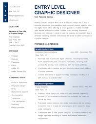 entry level graphic design resume