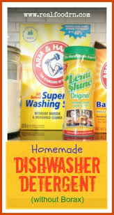 homemade dishwasher detergent without