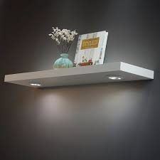 Floating Wall Shelf With Led Lights