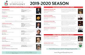 2019 20 Season Augusta Symphony