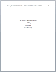 Cover Page For College Research Paper Format For A Research Paper